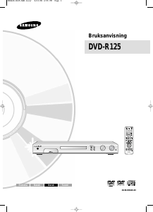 Käyttöohje Samsung DVD-R125 DVD-soitin