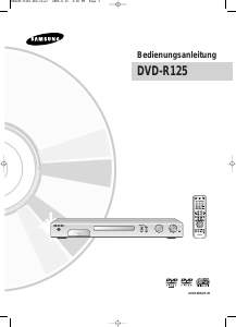 Bedienungsanleitung Samsung DVD-R125 DVD-player