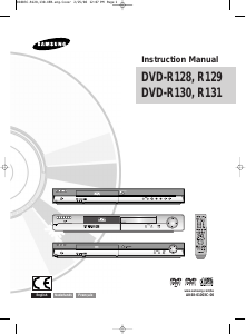 Mode d’emploi Samsung DVD-R128 Lecteur DVD