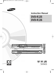 Manual Samsung DVD-R136 DVD Player