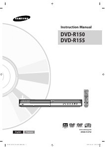 Mode d’emploi Samsung DVD-R155 Lecteur DVD