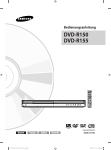 Bedienungsanleitung Samsung DVD-R155 DVD-player