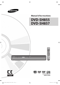 Mode d’emploi Samsung DVD-SH857 Lecteur DVD