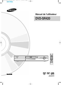 Mode d’emploi Samsung DVD-SR420 Lecteur DVD