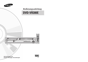 Bedienungsanleitung Samsung DVD-VR300E DVD-player