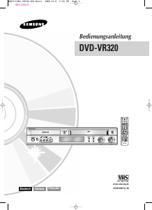 Bedienungsanleitung Samsung DVD-VR320 DVD-player