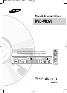 Manual de uso Samsung DVD-VR320 Reproductor DVD