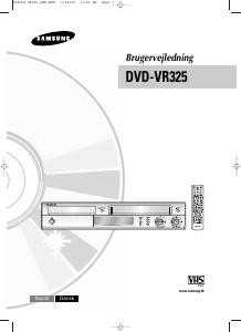 Brugsanvisning Samsung DVD-VR325 DVD afspiller