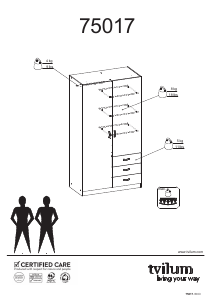 Mode d’emploi Kwantum Alida (175x96x50) Armoire