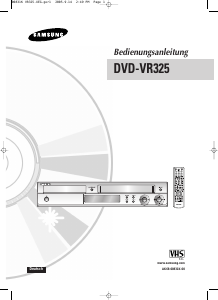 Bedienungsanleitung Samsung DVD-VR325 DVD-player