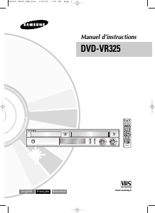 Mode d’emploi Samsung DVD-VR325 Lecteur DVD