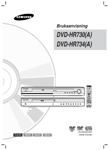 Käyttöohje Samsung DVD-VR330 DVD-soitin