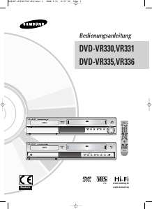 Bedienungsanleitung Samsung DVD-VR330 DVD-player