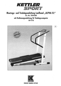 Bedienungsanleitung Kettler Alpha XL Laufband