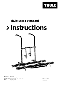 Manual Thule Esse4 Standard Suport bicicletă