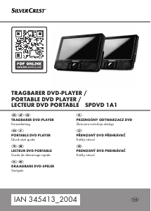 Mode d’emploi SilverCrest IAN 345413 Lecteur DVD