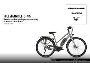 Handleiding Sensa Travel Power V9 Mixed Elektrische fiets