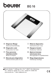 Manual Beurer BG 16 Scale