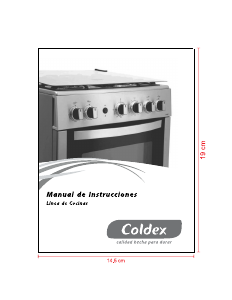 Manual de uso Coldex FG125I48SC Cocina