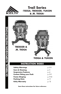 Handleiding Kelty Tioga Trekker Rugtas