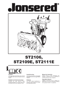 Brugsanvisning Jonsered ST2111E Sneslynge