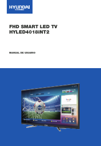 Manual de uso Hyundai HYLED4018iNT2 Televisor de LED
