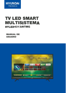Manual de uso Hyundai HYLED4313iNTMG Televisor de LED