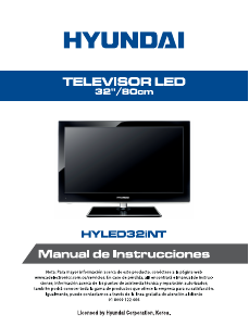Manual de uso Hyundai HYLED32iNT Televisor de LED