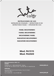 Manual de uso Jata PA1515 Calefactor