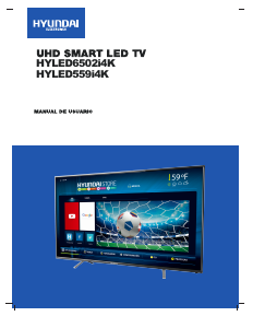 Manual de uso Hyundai HYLED559i4K Televisor de LED