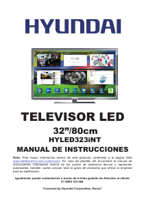 Manual de uso Hyundai HYLED323iNT Televisor de LED