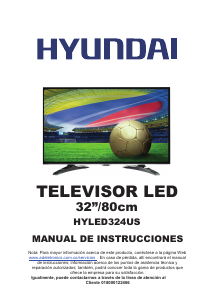 Manual de uso Hyundai HYLED324US Televisor de LED