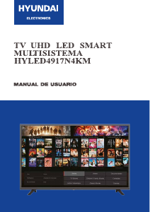 Manual de uso Hyundai HYLED4917N4KM Televisor de LED