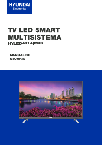 Manual de uso Hyundai HYLED4314iM4K Televisor de LED