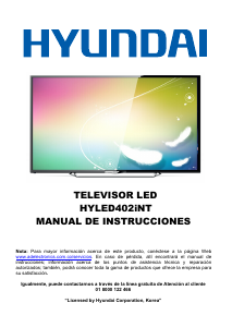 Manual de uso Hyundai HYLED402iNT Televisor de LED