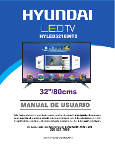 Manual de uso Hyundai HYLED3210iNT2 Televisor de LED