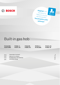 Használati útmutató Bosch PCH6A5B95 Főzőlap