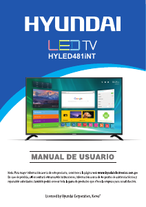 Manual de uso Hyundai HYLED481iNT Televisor de LED