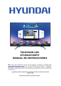 Manual de uso Hyundai HYLED4010iNT2 Televisor de LED
