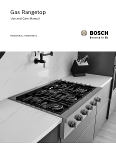 Manual de uso Bosch RGM8658UC Placa
