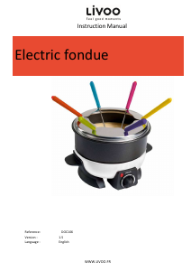 Manual Livoo DOC106 Fondue