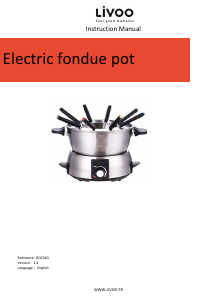 Manual Livoo DOC263 Fondue