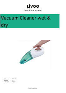 Manual Livoo DOH109B Handheld Vacuum