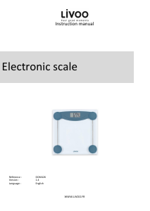 Handleiding Livoo DOM426B Weegschaal