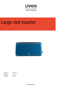 Manual Livoo DOD168B Toaster
