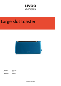 Handleiding Livoo DOD168B Broodrooster