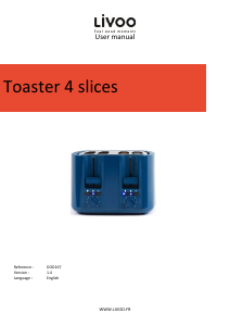 Manual Livoo DOD167B Toaster
