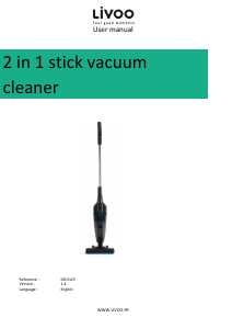 Manual Livoo DOH123 Vacuum Cleaner