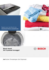 Panduan Bosch WOA104X0SG Mesin Cuci