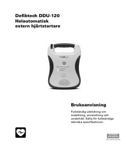 Bruksanvisning Defibtech DDU-120 Hjärtstartare